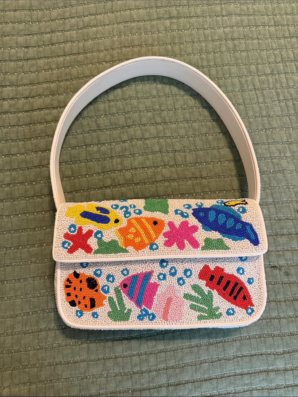 STAUD Aquarium Tommy Beaded Bag